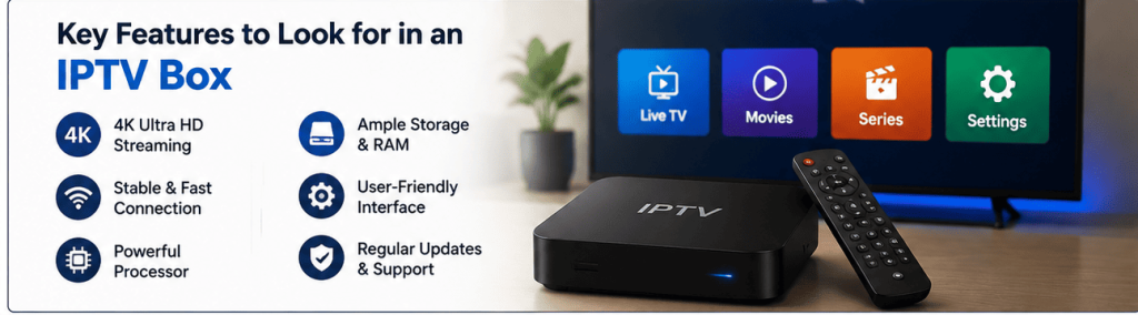 Key Features IPTV Box
