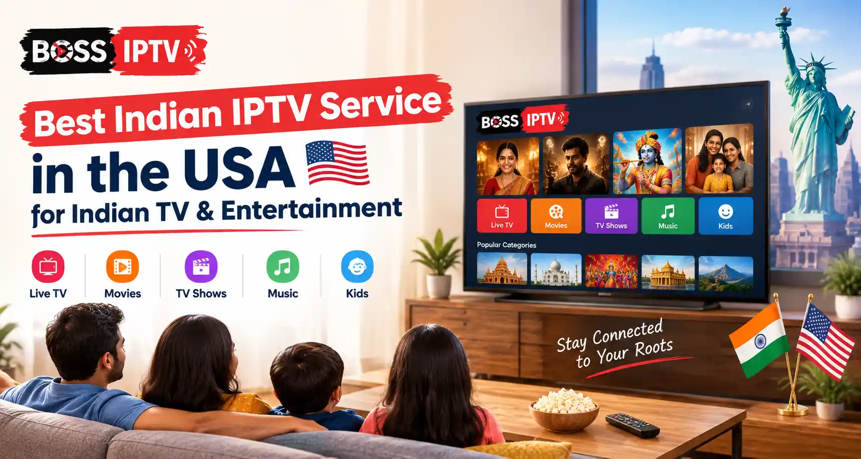 Best Indian IPTV Service in the USA for Indian TV & Entertainment