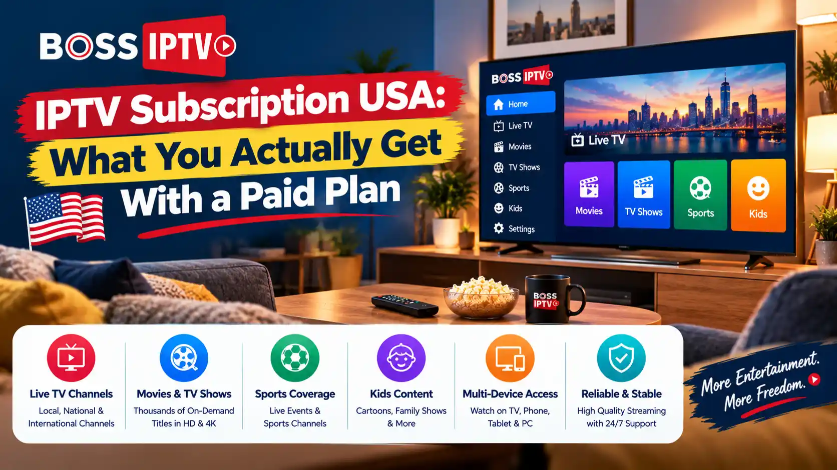 IPTV Subscription USA What You Actually Get With a Paid Plan